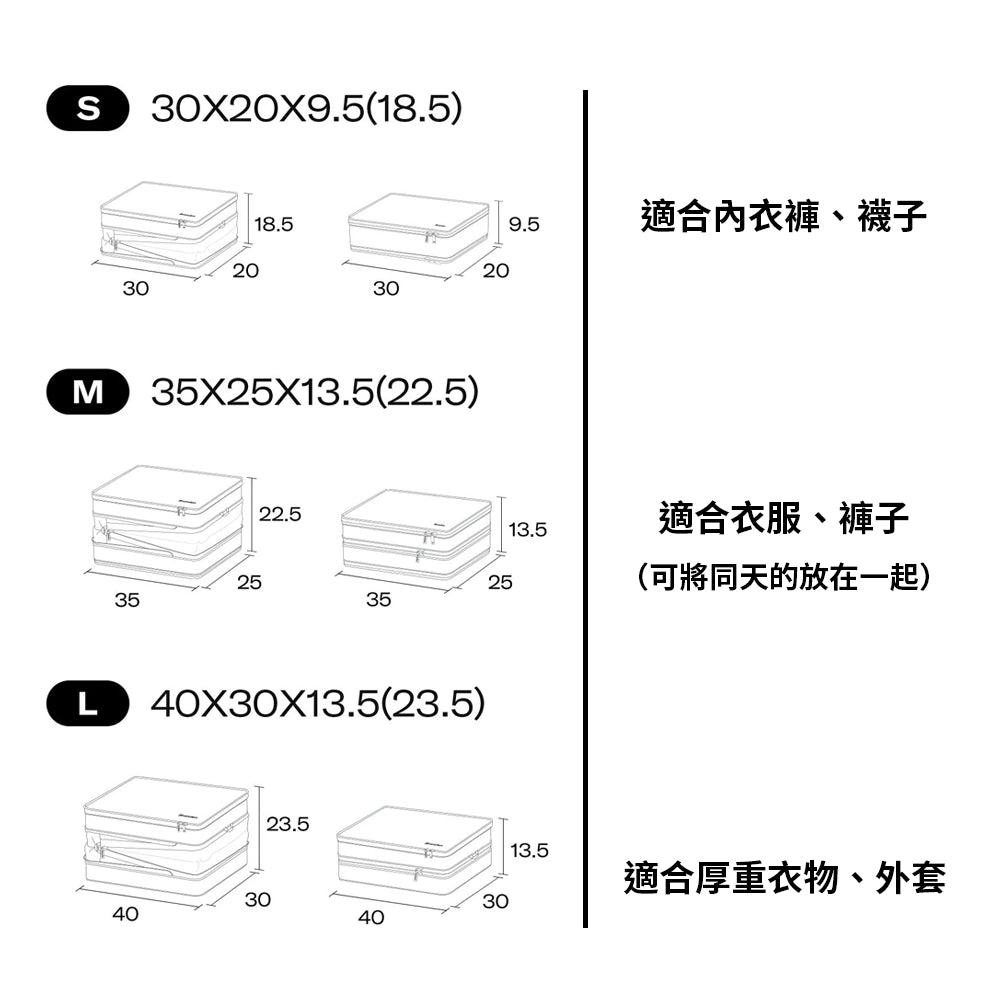 Branden 旅行壓縮收納袋第二代