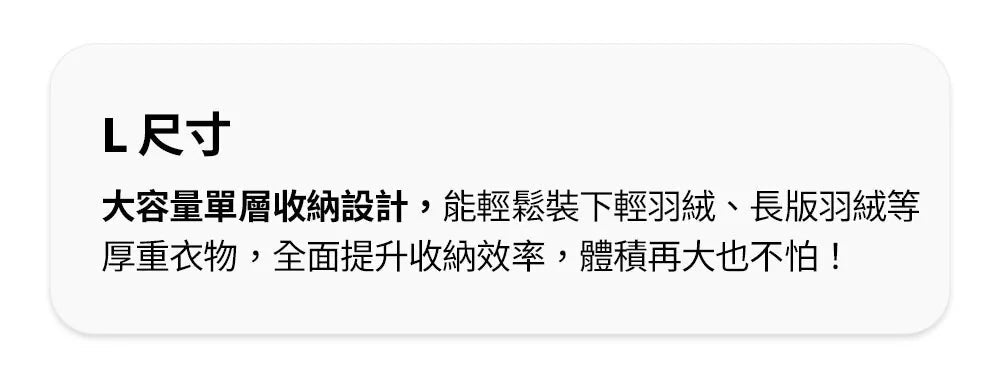 Branden L 尺寸收納示範